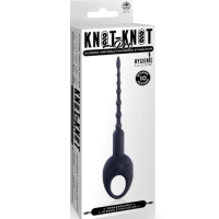 Knot-Knot Pro Silicone Vibrating Urethral Plug Black